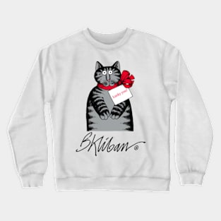 B kliban cat love, cat mom Crewneck Sweatshirt